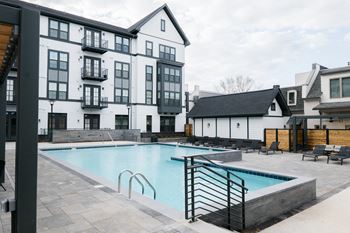 Pool with sunning deck